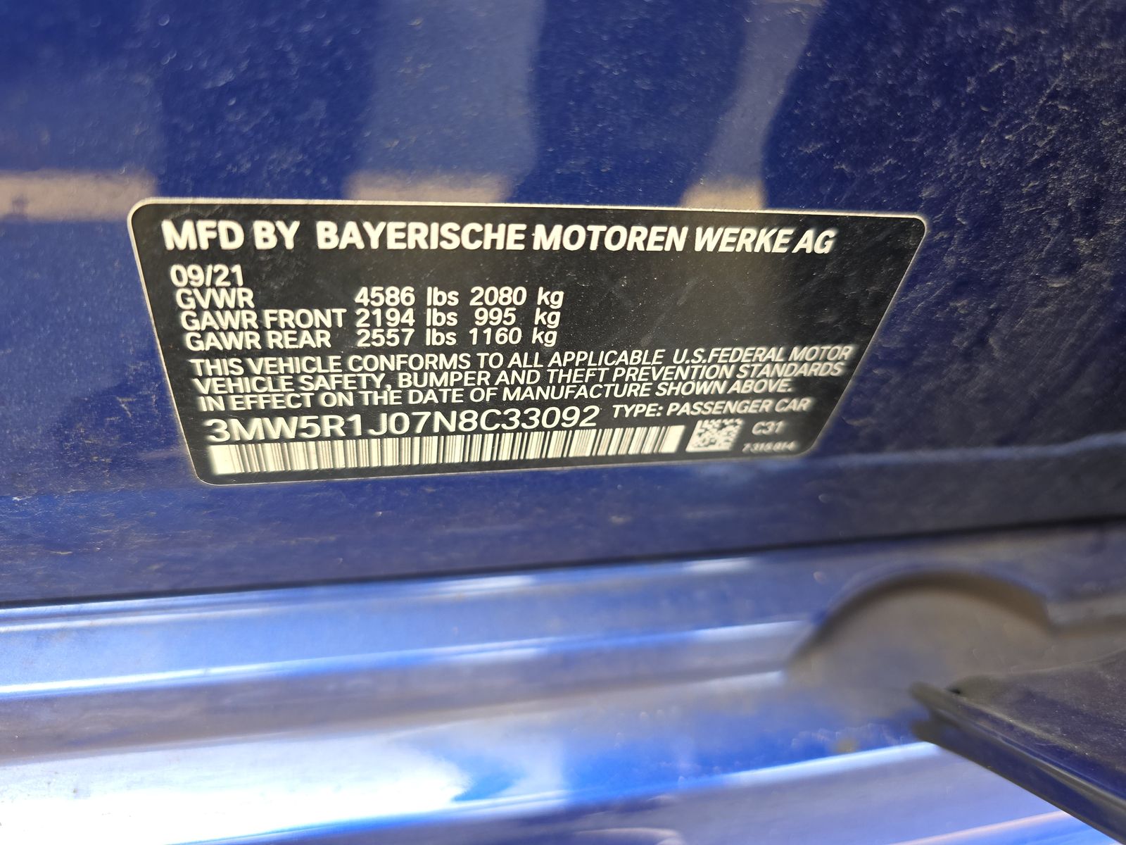 2022 BMW 3 Series 330i RWD