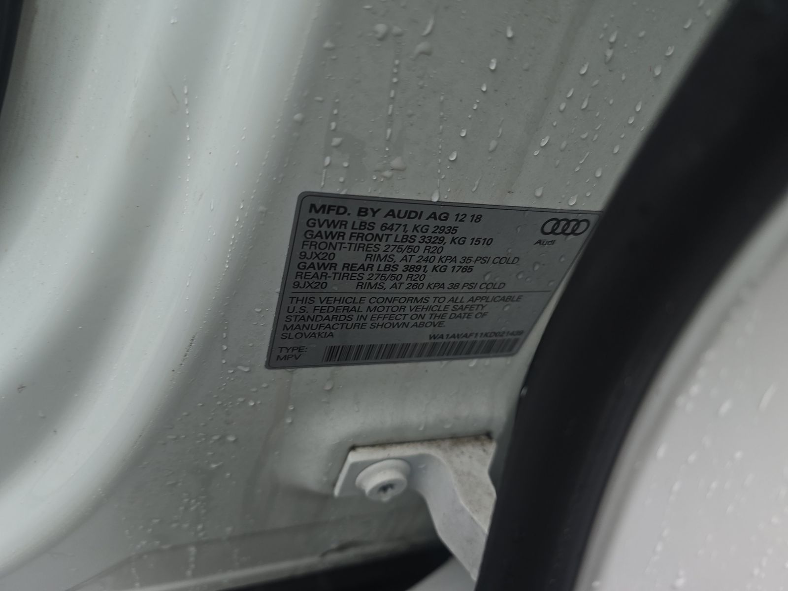 2019 Audi Q8 Premium AWD