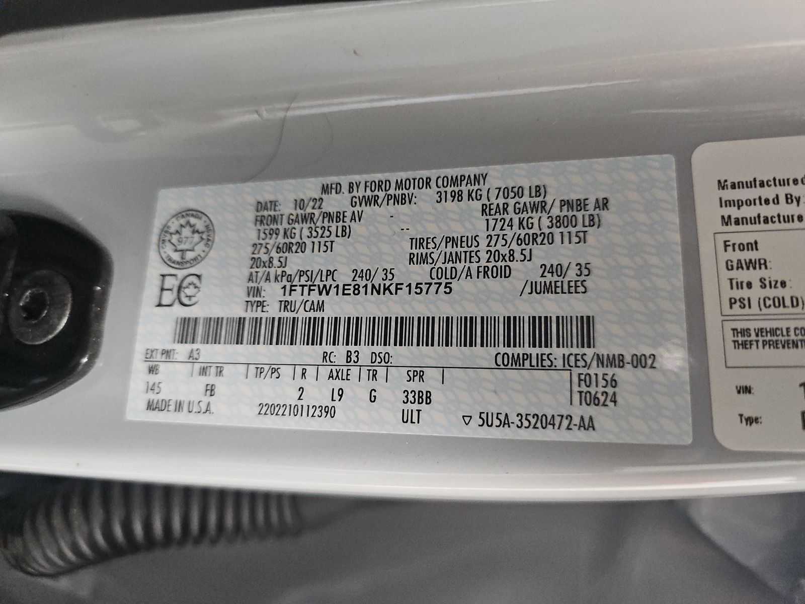 2022 Ford F-150 XLT AWD