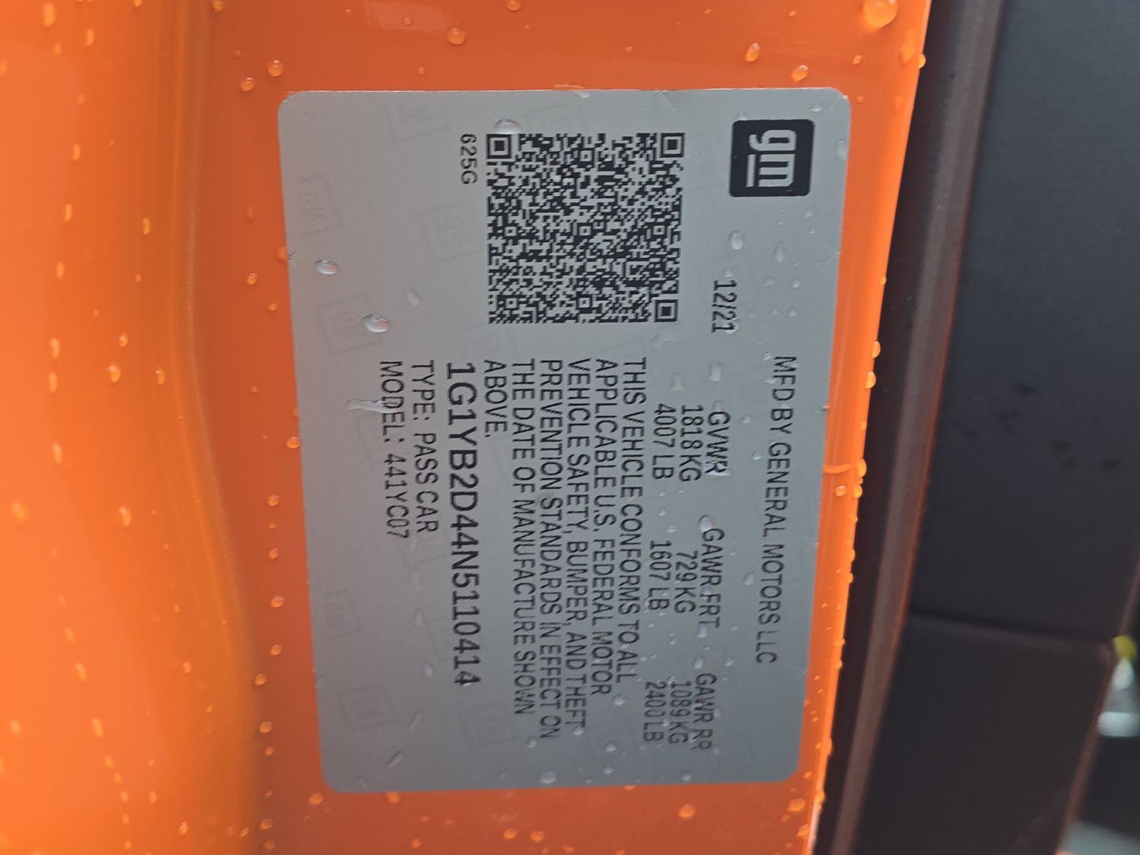 2022 Chevrolet Corvette Stingray RWD