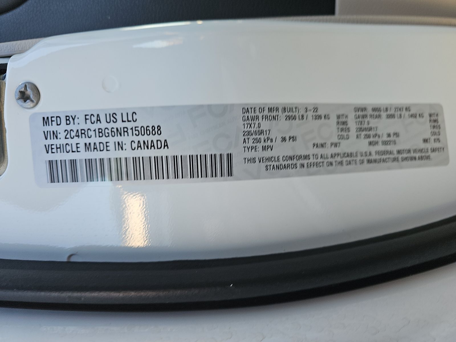 2022 Chrysler Pacifica Touring L FWD