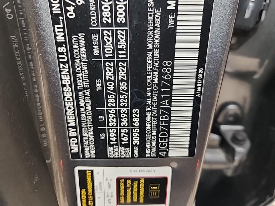 2018 Mercedes-Benz GLE AMG GLE 63 S AWD