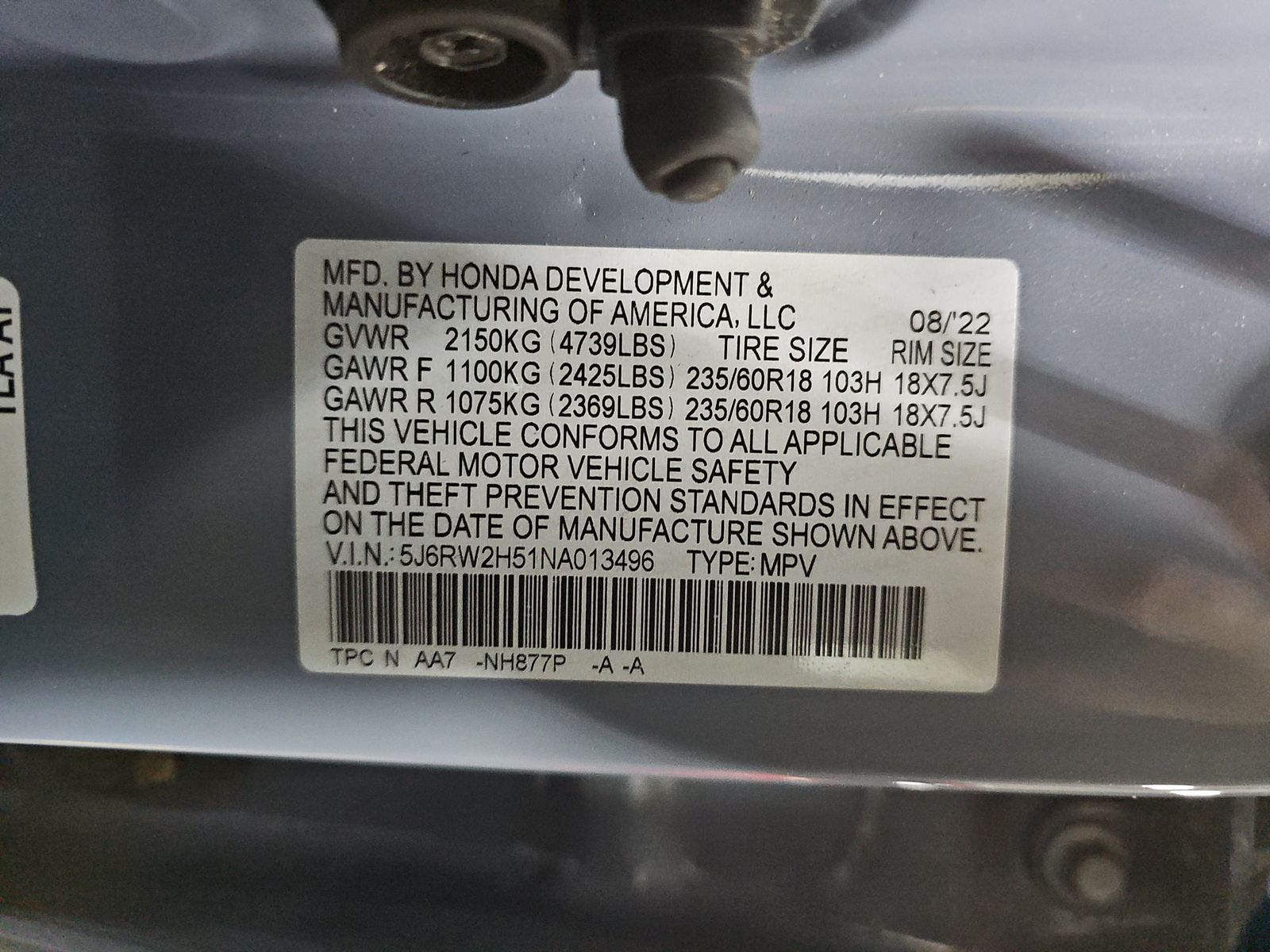 2022 Honda CR-V EX AWD