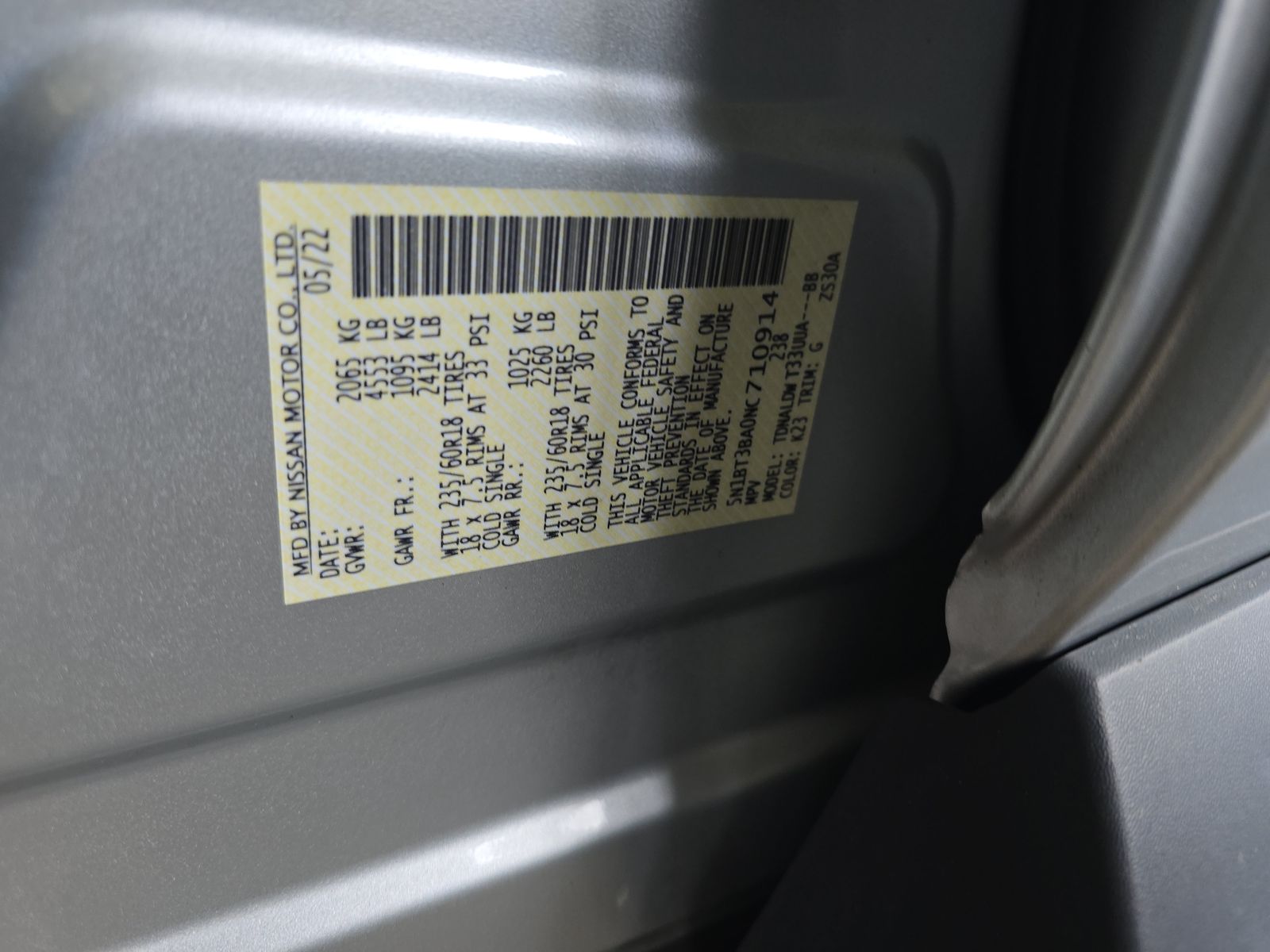 2022 Nissan Rogue SV FWD