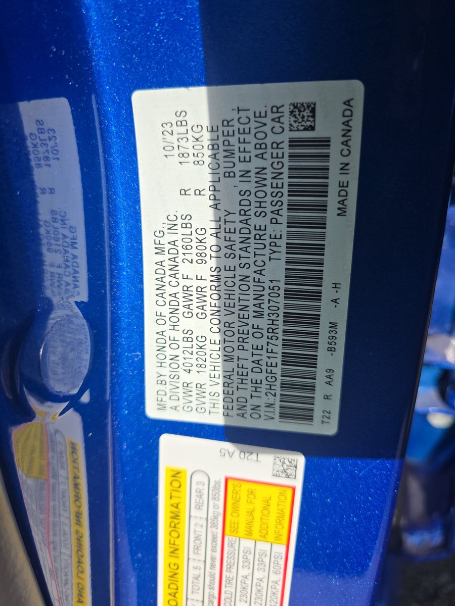 2024 Honda Civic EX FWD