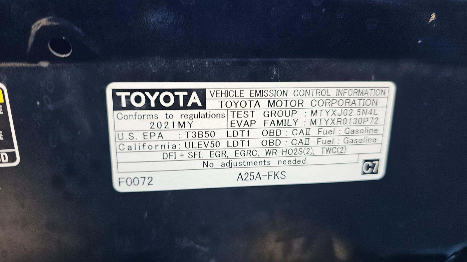 2021 Toyota RAV4 XLE FWD