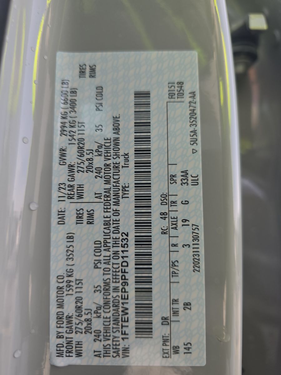 2023 Ford F-150 Lariat AWD