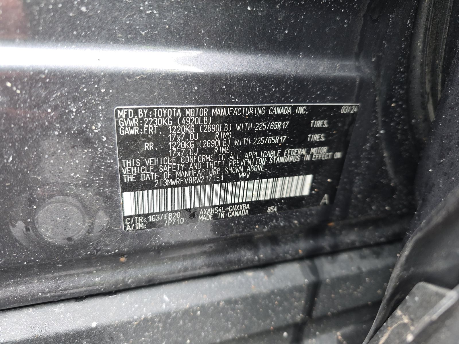 2024 Toyota RAV4 Hybrid LE AWD