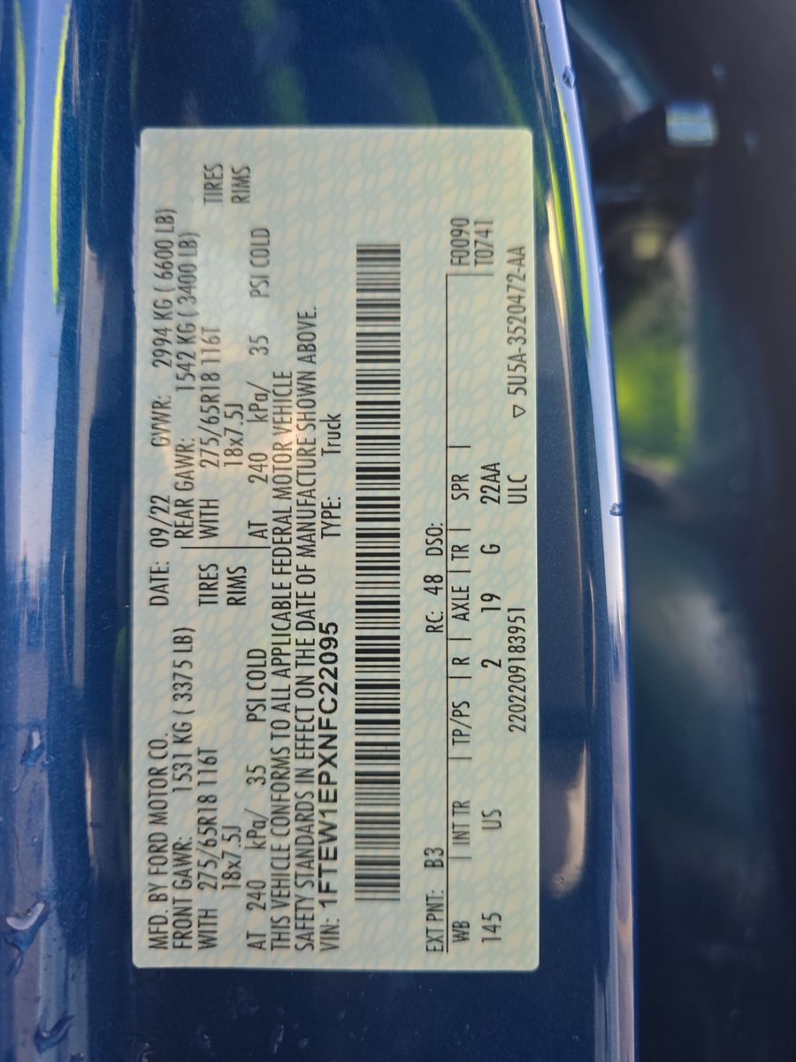 2022 Ford F-150 XLT AWD