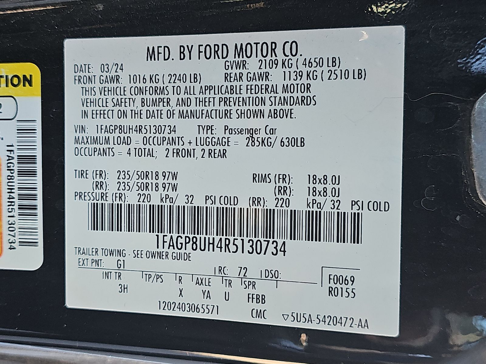 2024 Ford Mustang EcoBoost Premium RWD