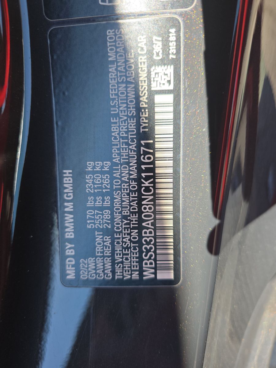 2022 BMW M4 Competition xDrive AWD