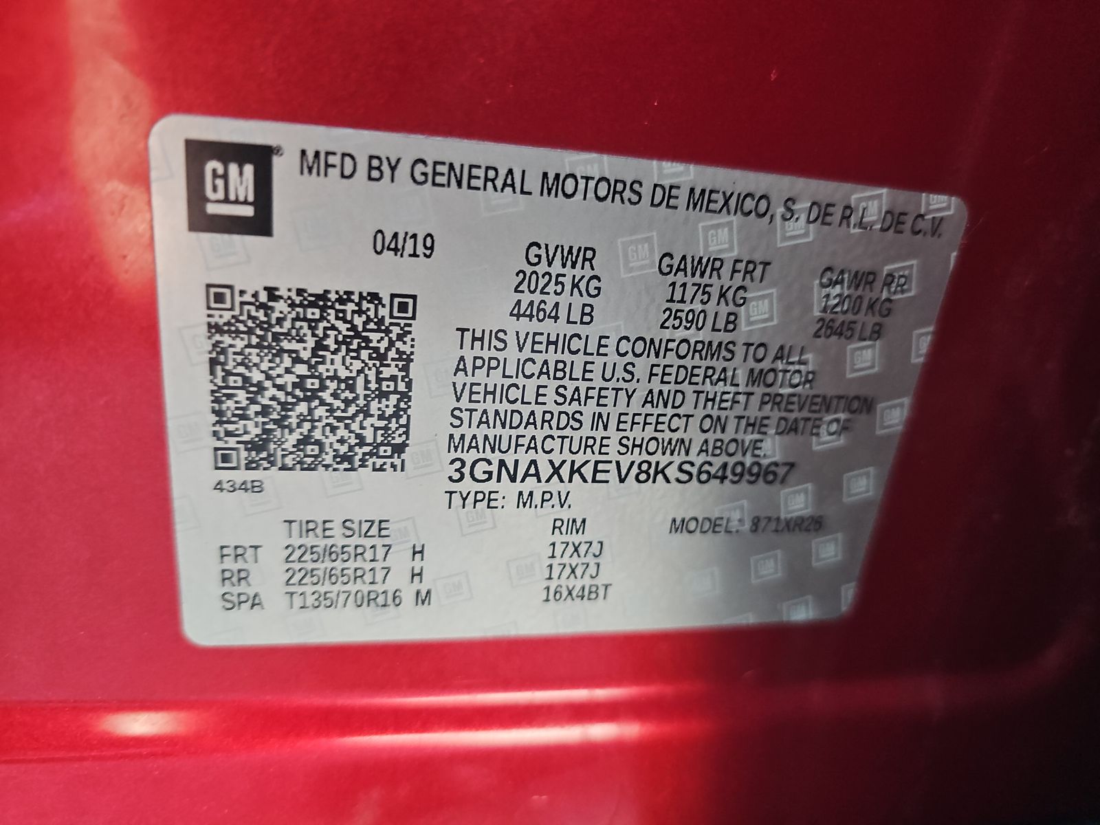 2019 Chevrolet Equinox LT FWD