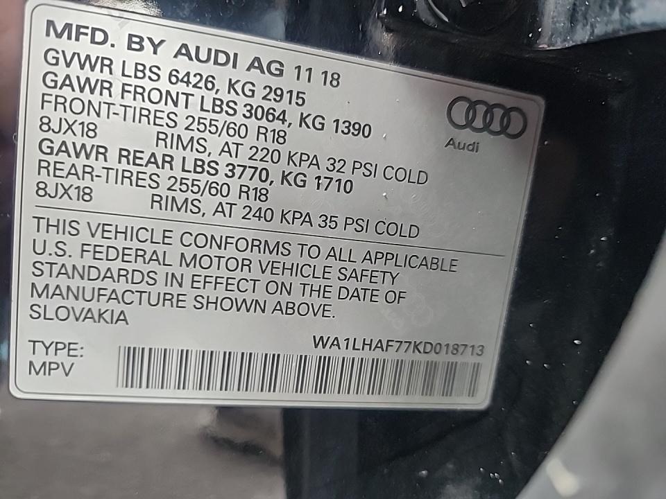2019 Audi Q7 2.0T Premium Plus AWD