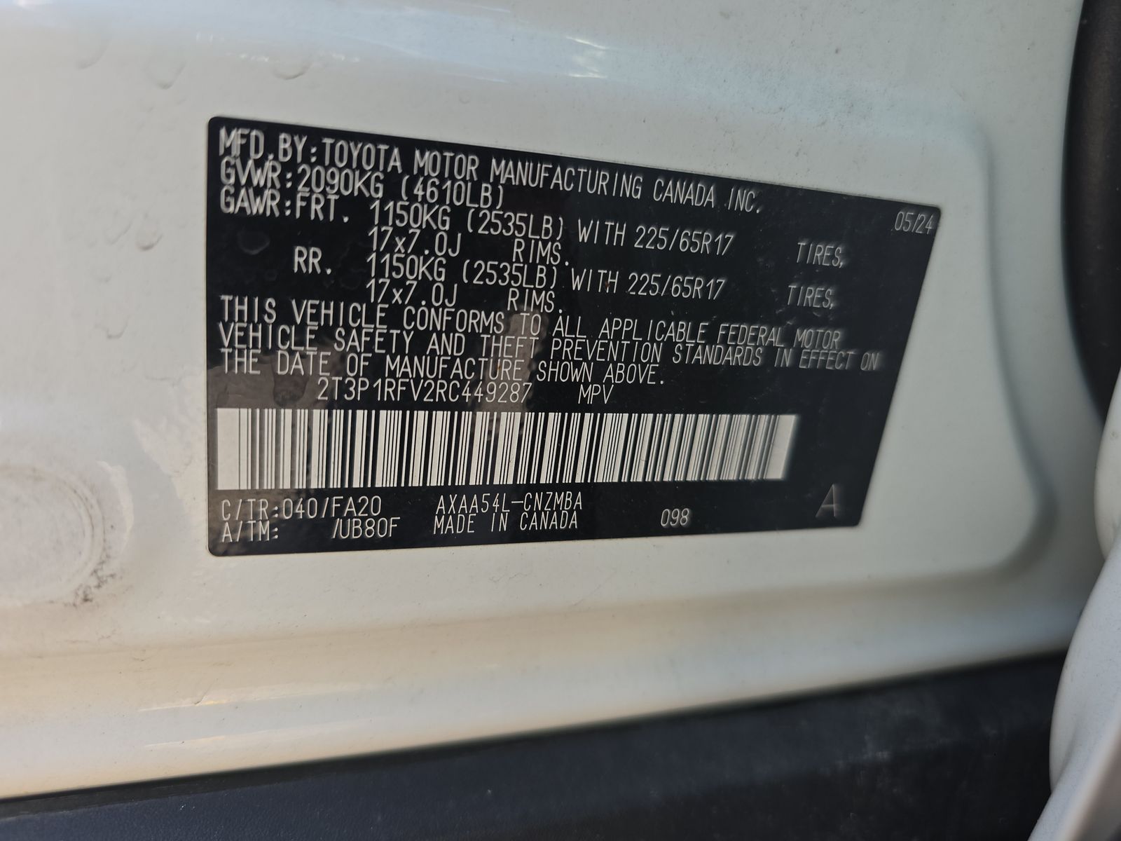 2024 Toyota RAV4 XLE AWD