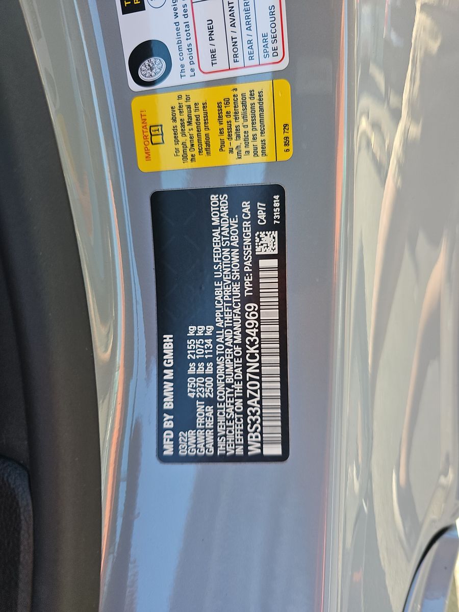 2022 BMW M4 Competition RWD