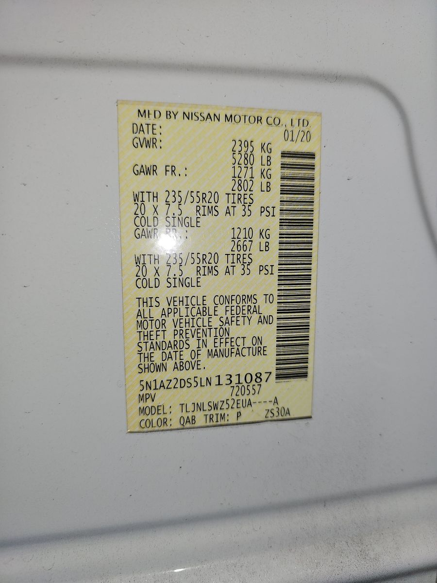 2020 Nissan Murano Platinum AWD