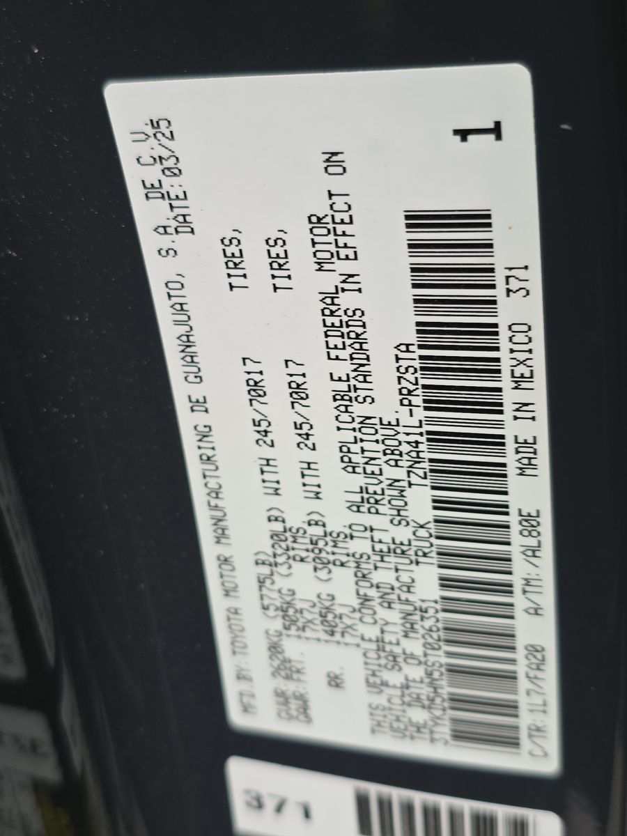 2025 Toyota Tacoma SR RWD