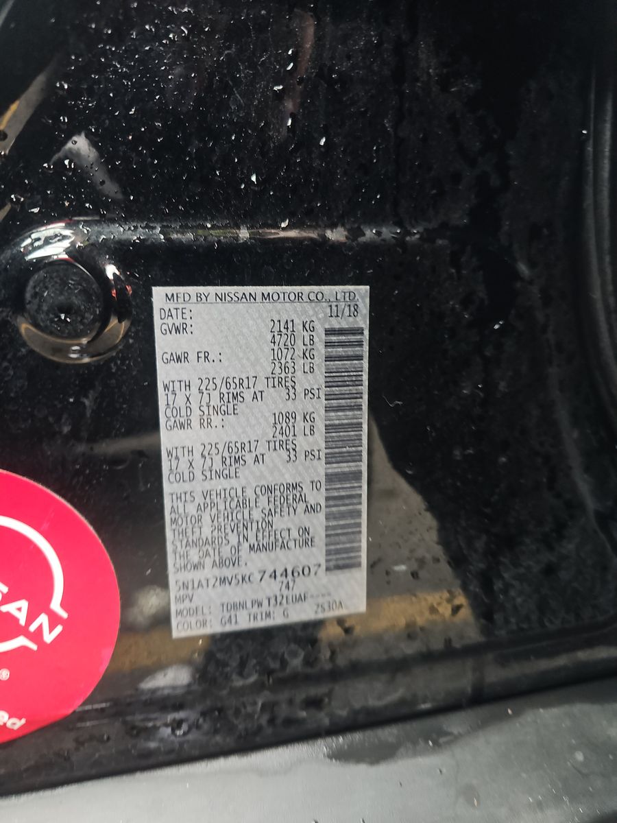 2019 Nissan Rogue S AWD