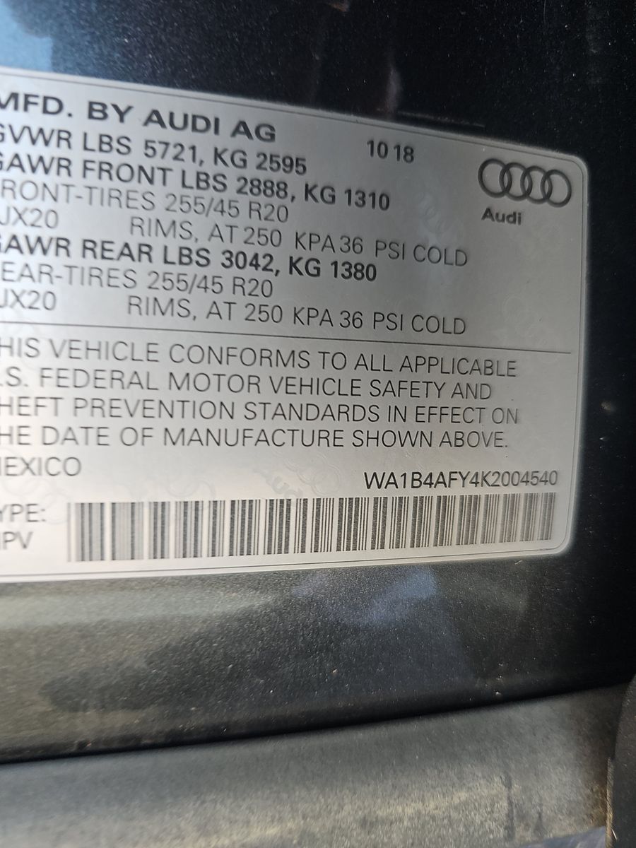 2019 Audi SQ5 Premium Plus AWD