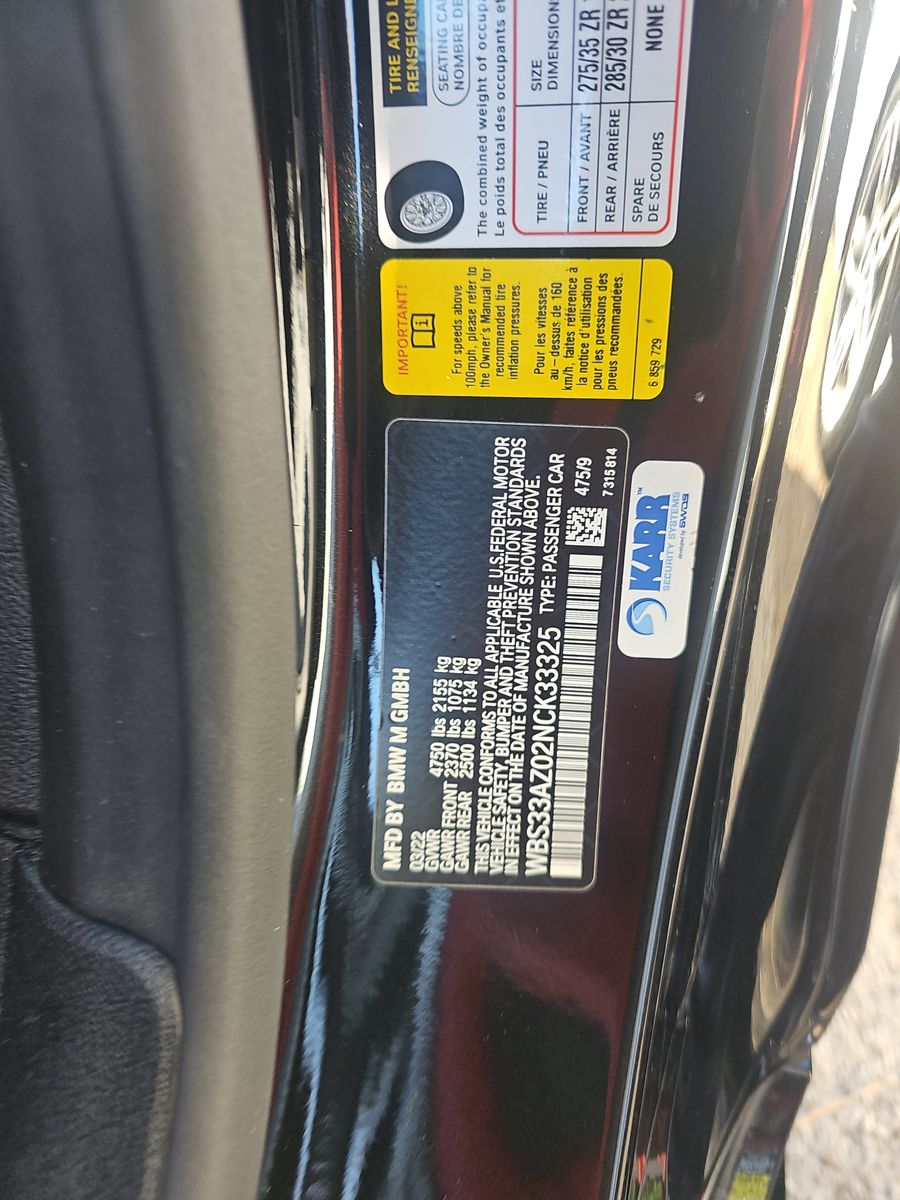 2022 BMW M4 Competition RWD