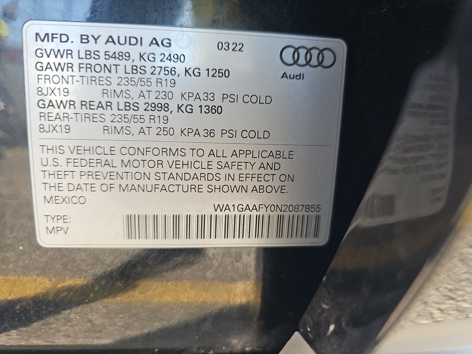 2022 Audi Q5 S line Premium AWD