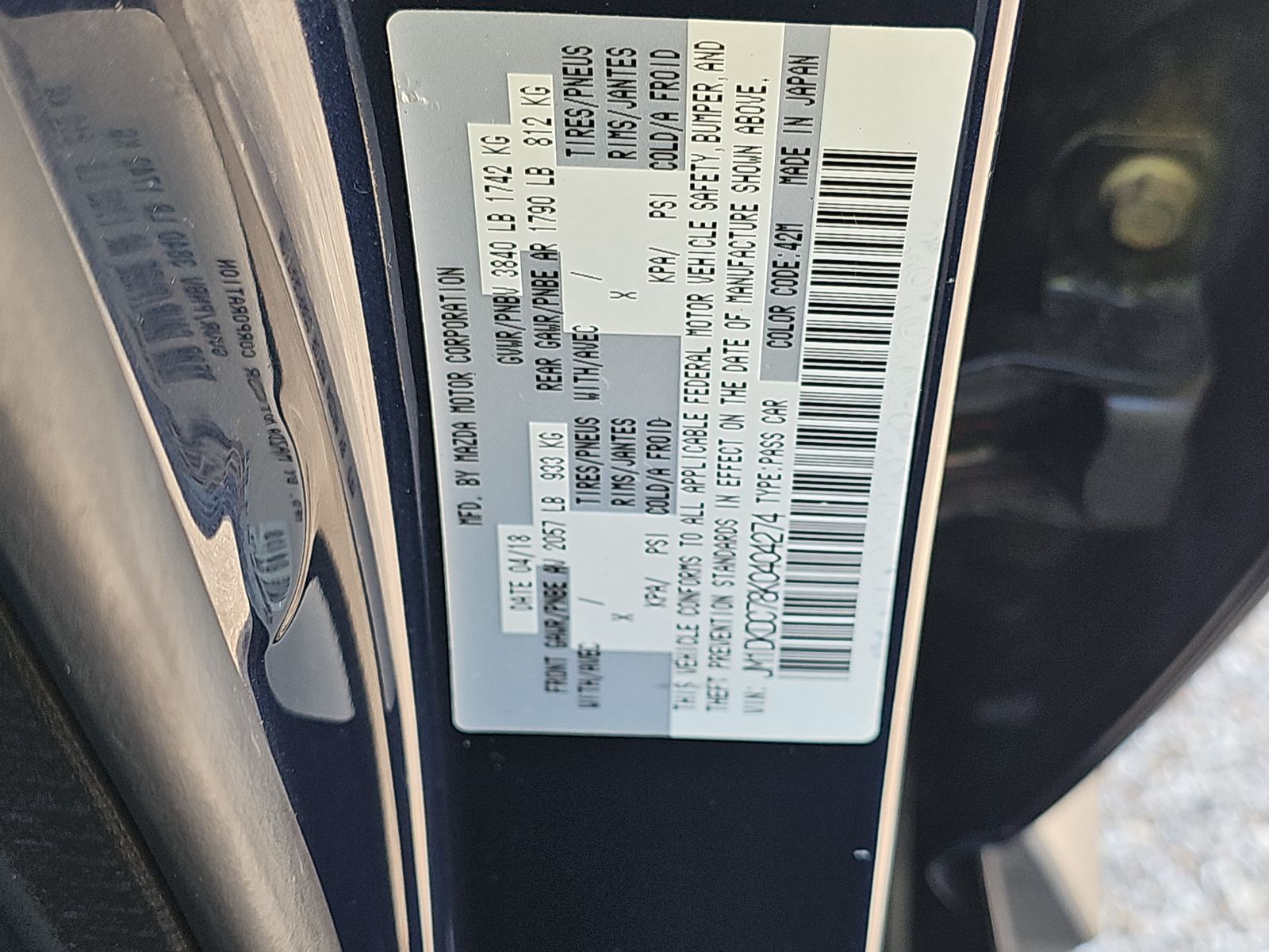 2019 MAZDA CX-3 Touring FWD