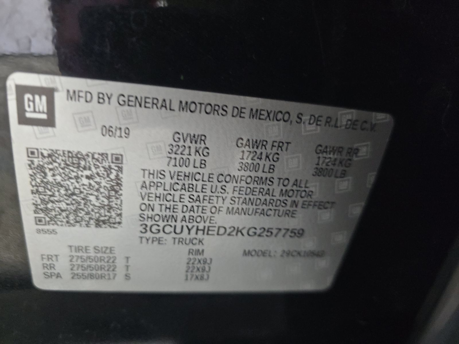 2019 Chevrolet Silverado 1500 High Country AWD