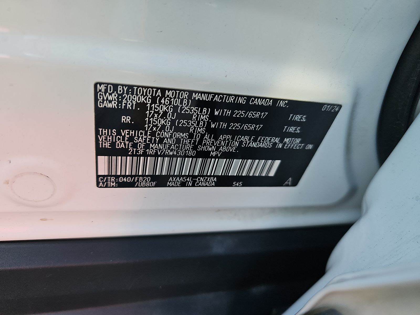 2024 Toyota RAV4 LE AWD