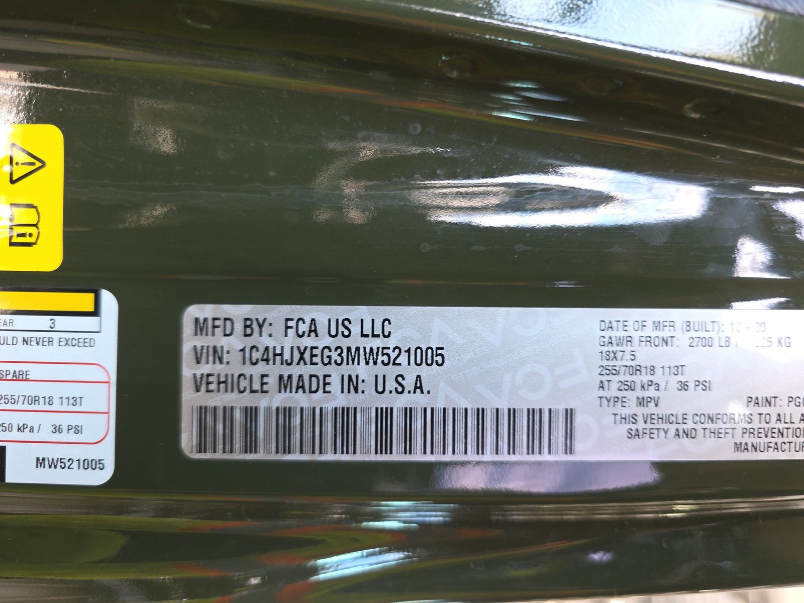 2021 Jeep Wrangler Unlimited Sahara AWD