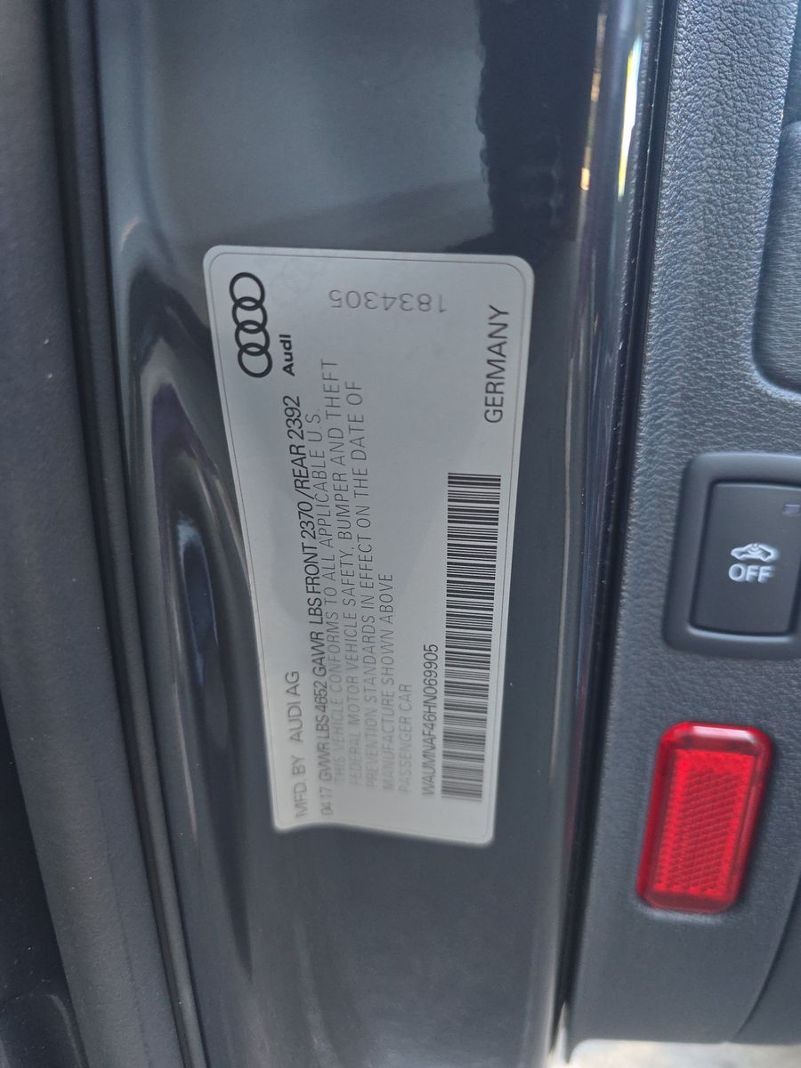 2017 Audi A4 Prestige FWD