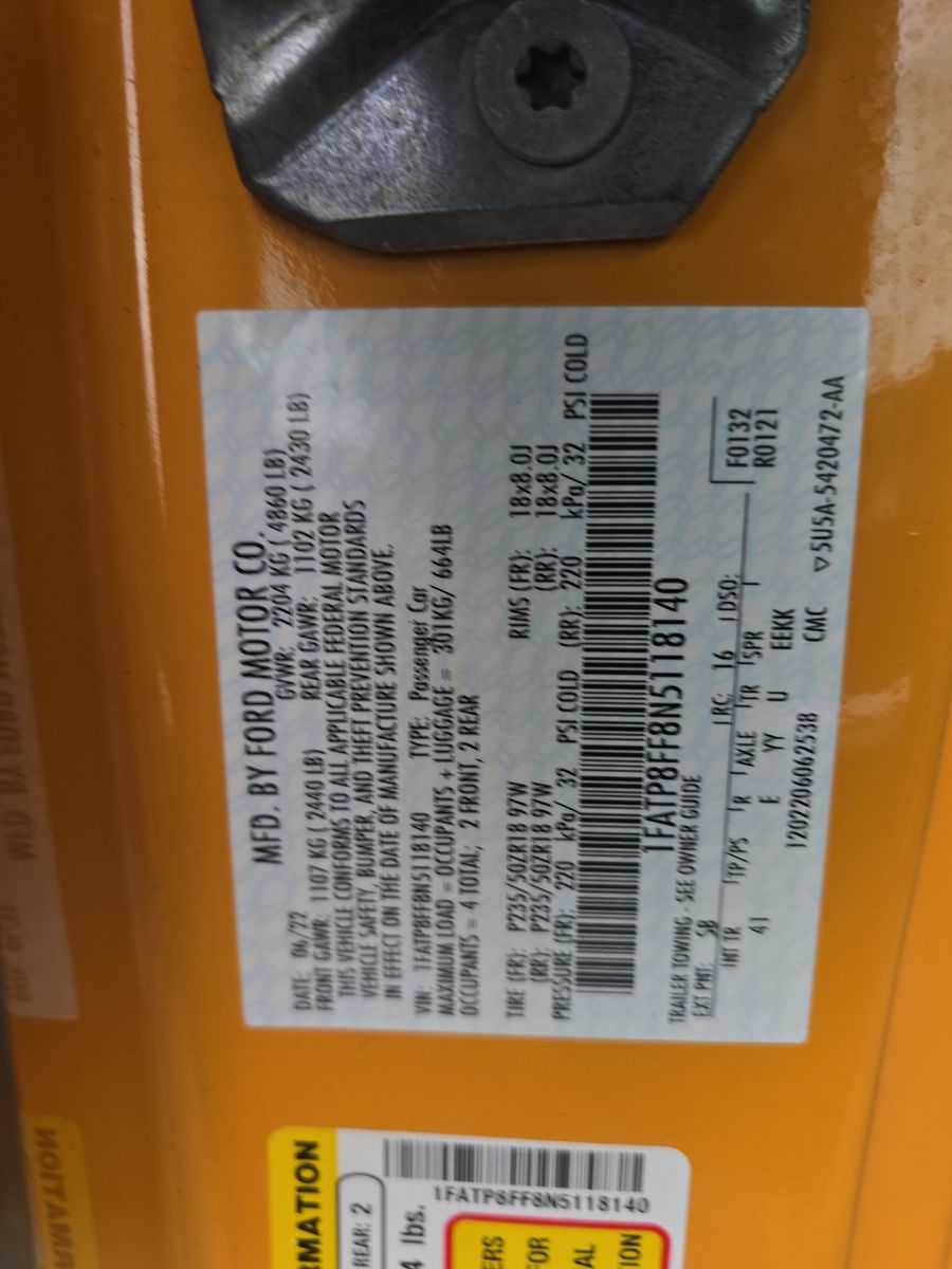 2022 Ford Mustang GT Premium RWD