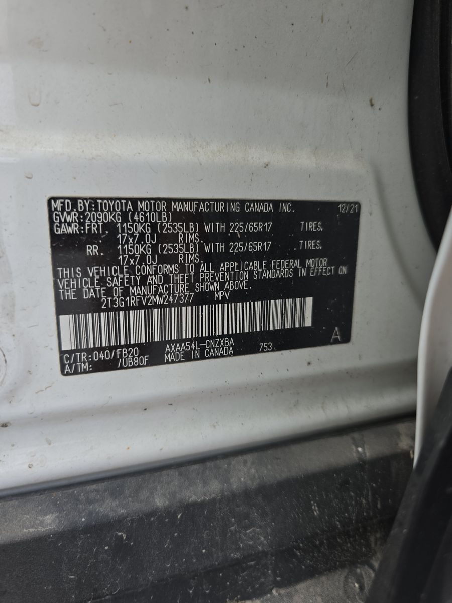 2021 Toyota RAV4 LE AWD