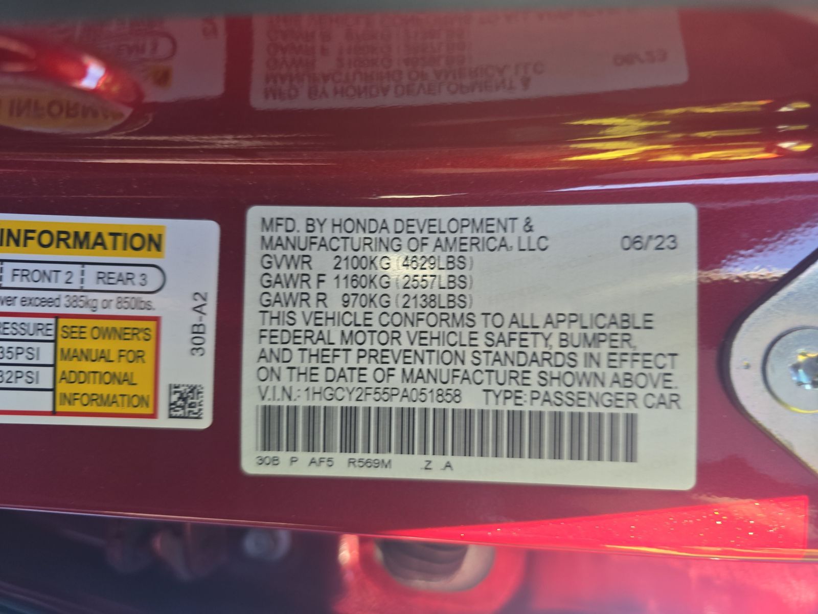 2023 Honda Accord Hybrid Sport FWD