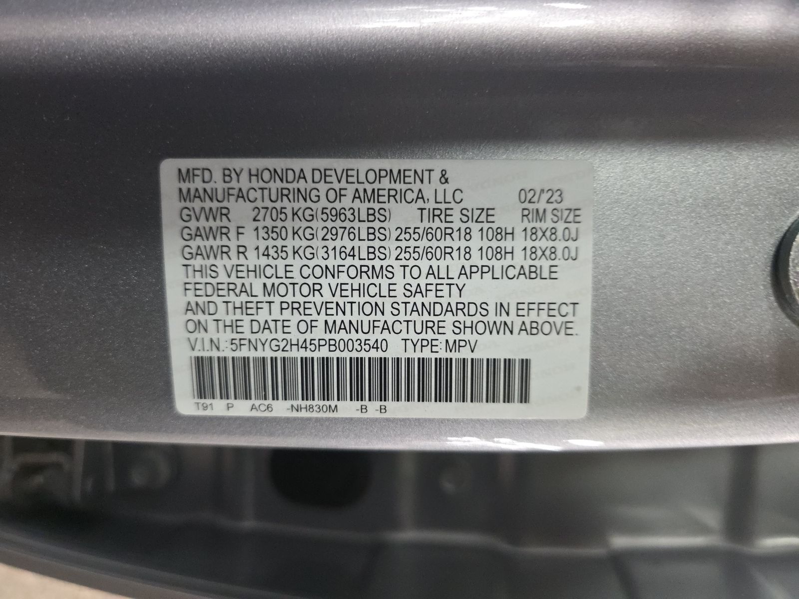 2023 Honda Pilot EX-L FWD