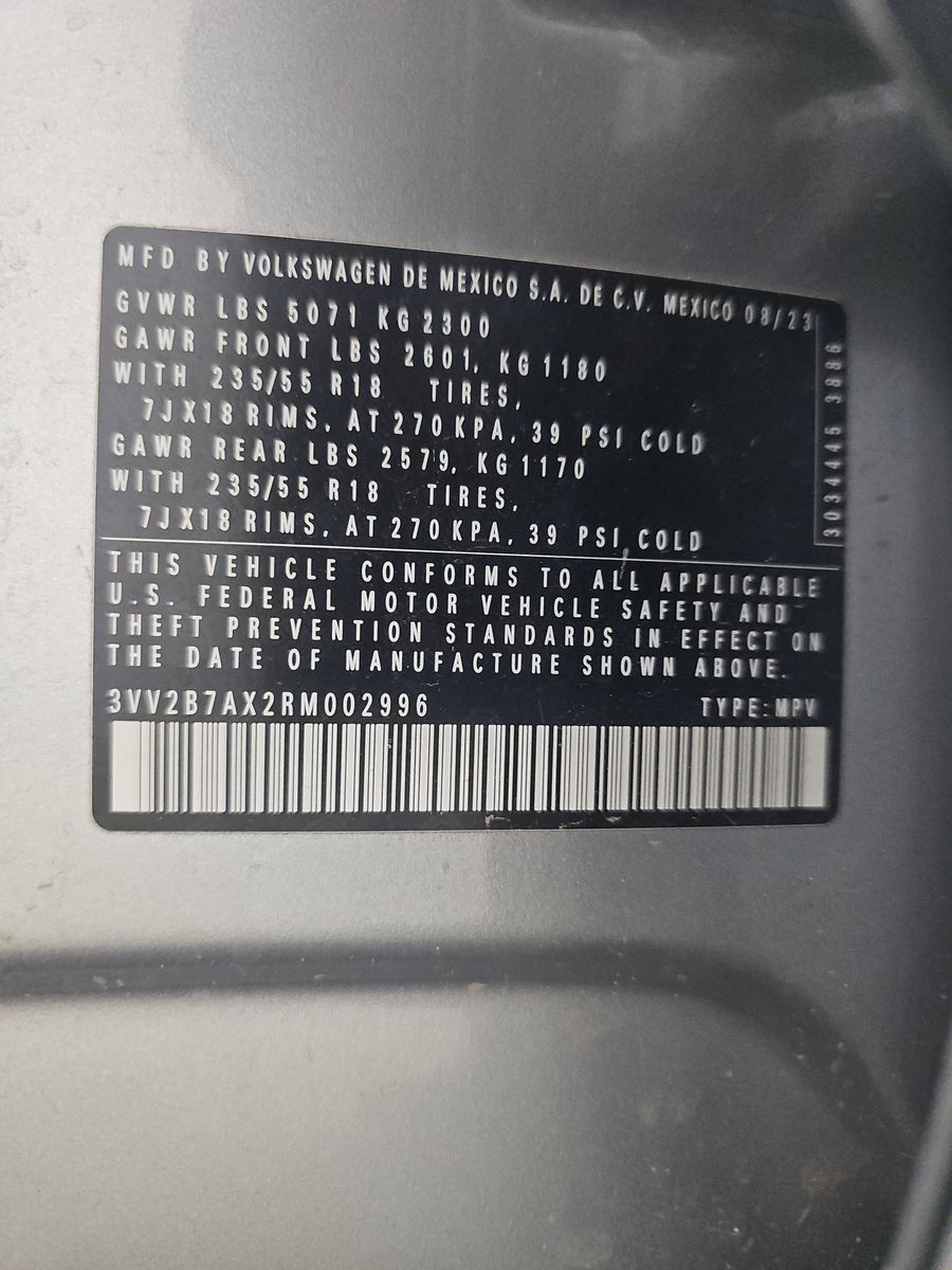 2024 Volkswagen Tiguan 2.0T SE AWD