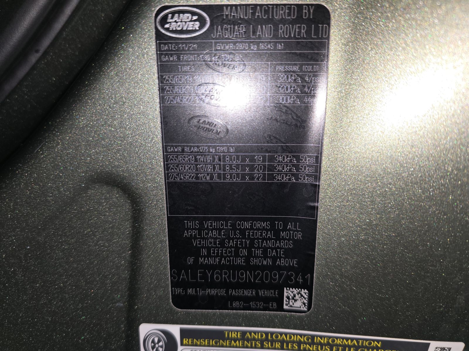 2022 Land Rover Defender 90 X-Dynamic S AWD