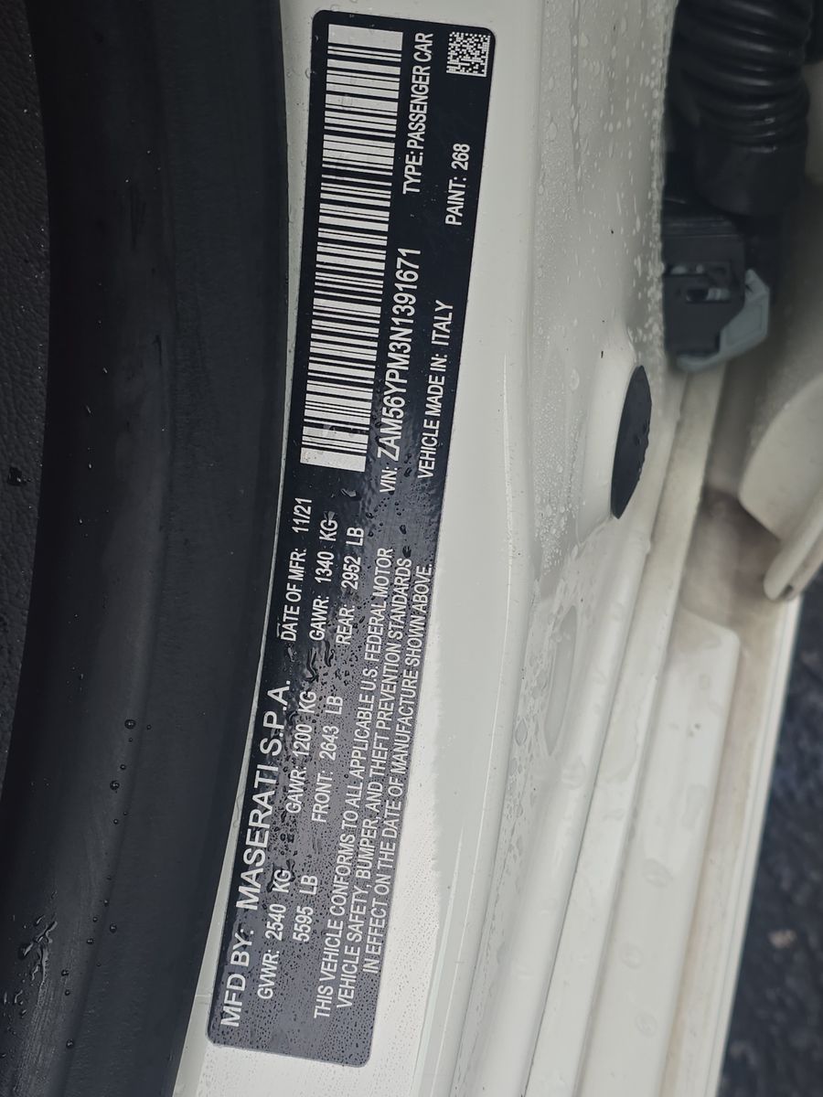 2022 Maserati Quattroporte Modena RWD