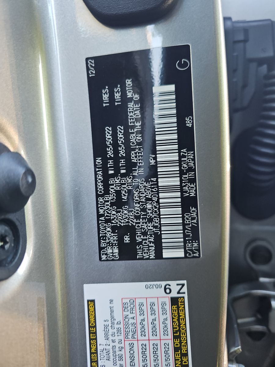 2023 Lexus LX LX 600 Luxury AWD