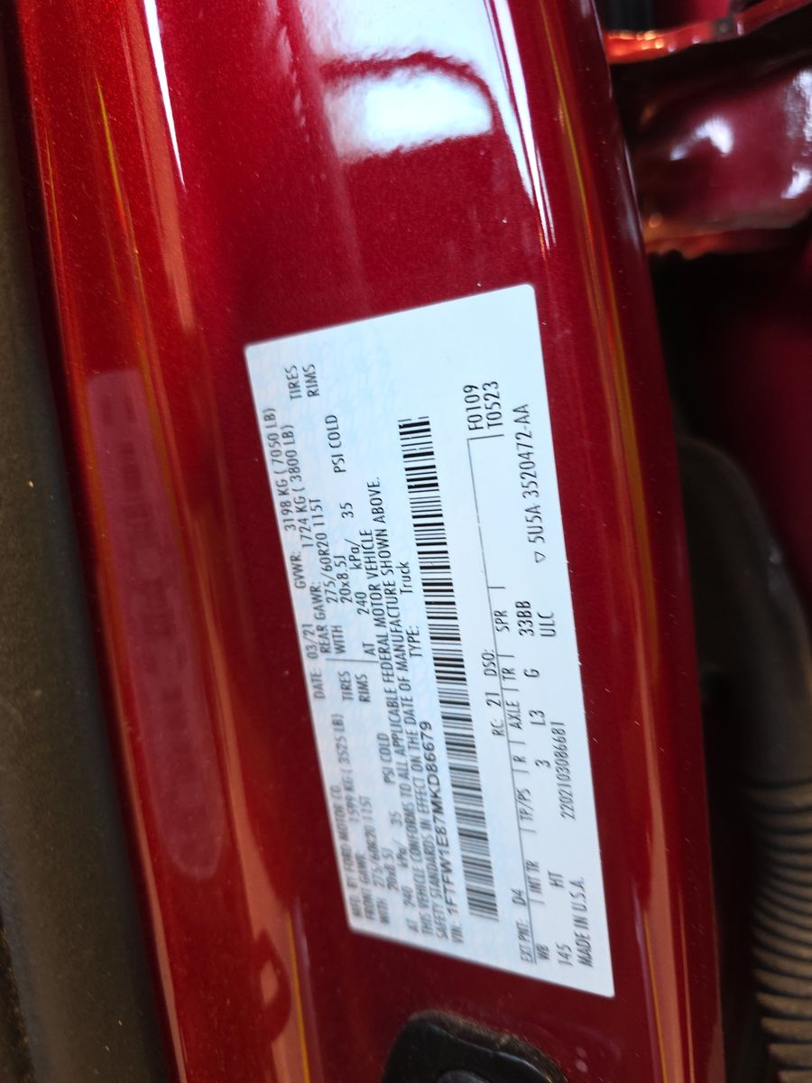 2021 Ford F-150 Lariat AWD