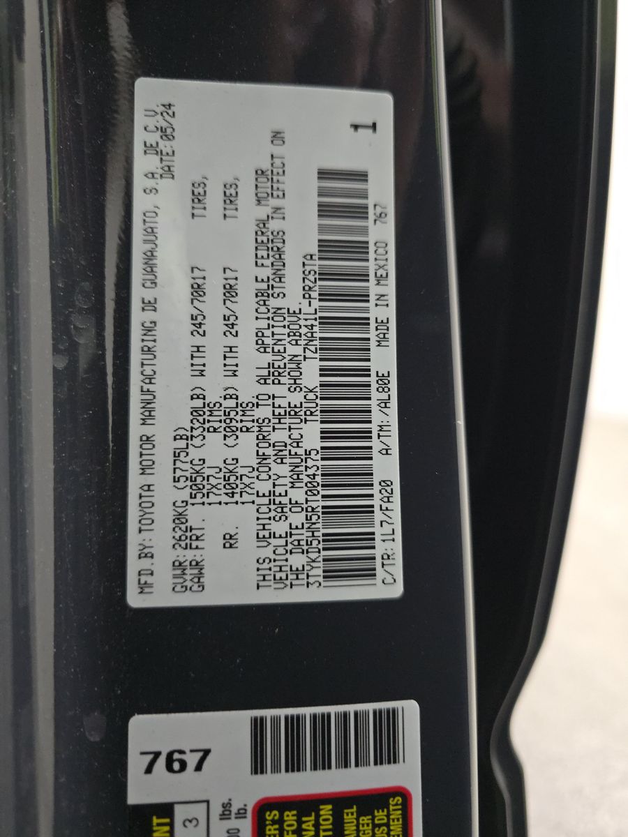 2024 Toyota Tacoma SR RWD