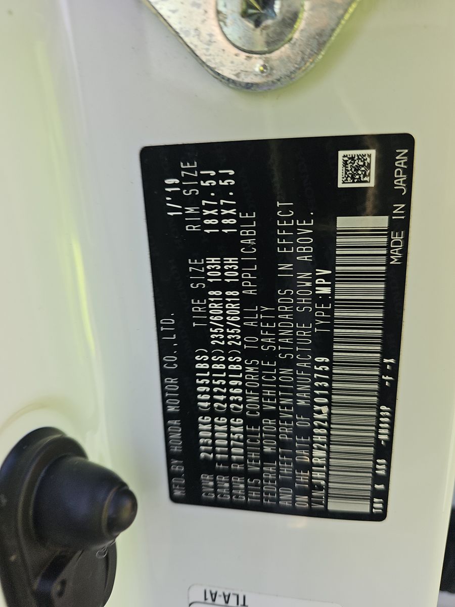 2019 Honda CR-V EX-L AWD