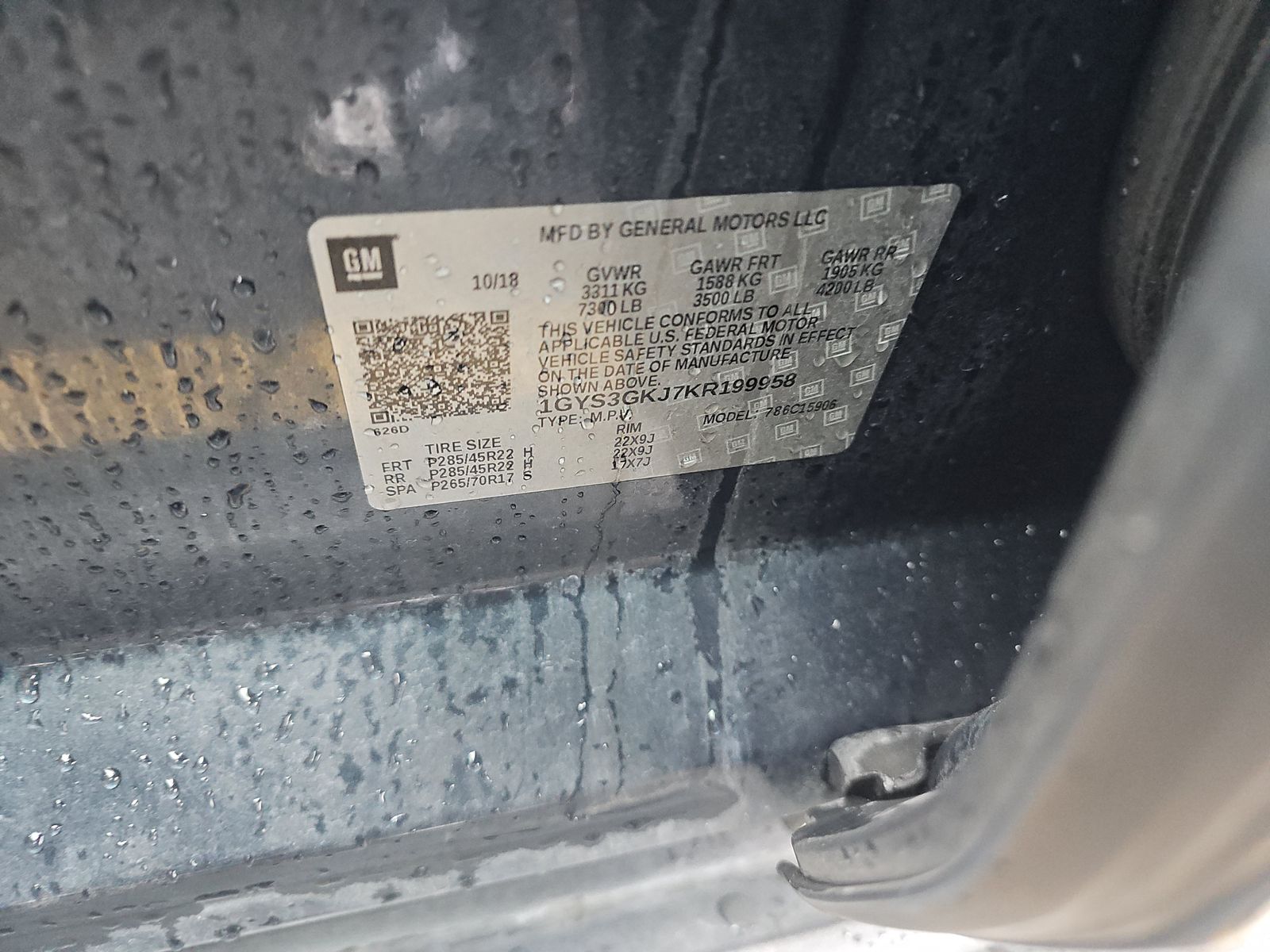 2019 Cadillac Escalade ESV Base RWD