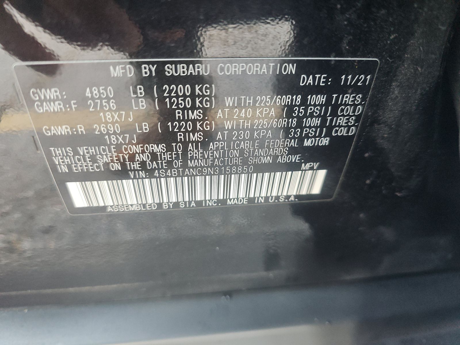 2022 Subaru Outback Limited AWD