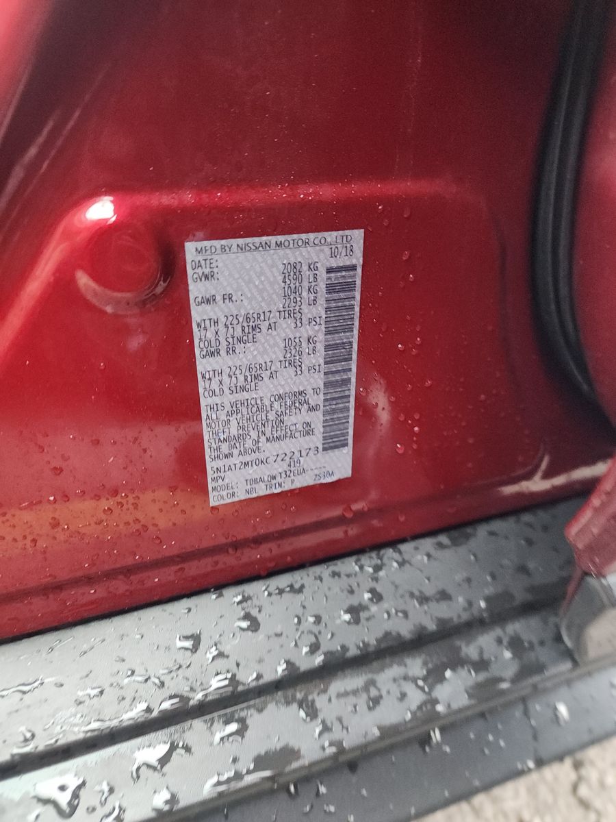 2019 Nissan Rogue SV FWD