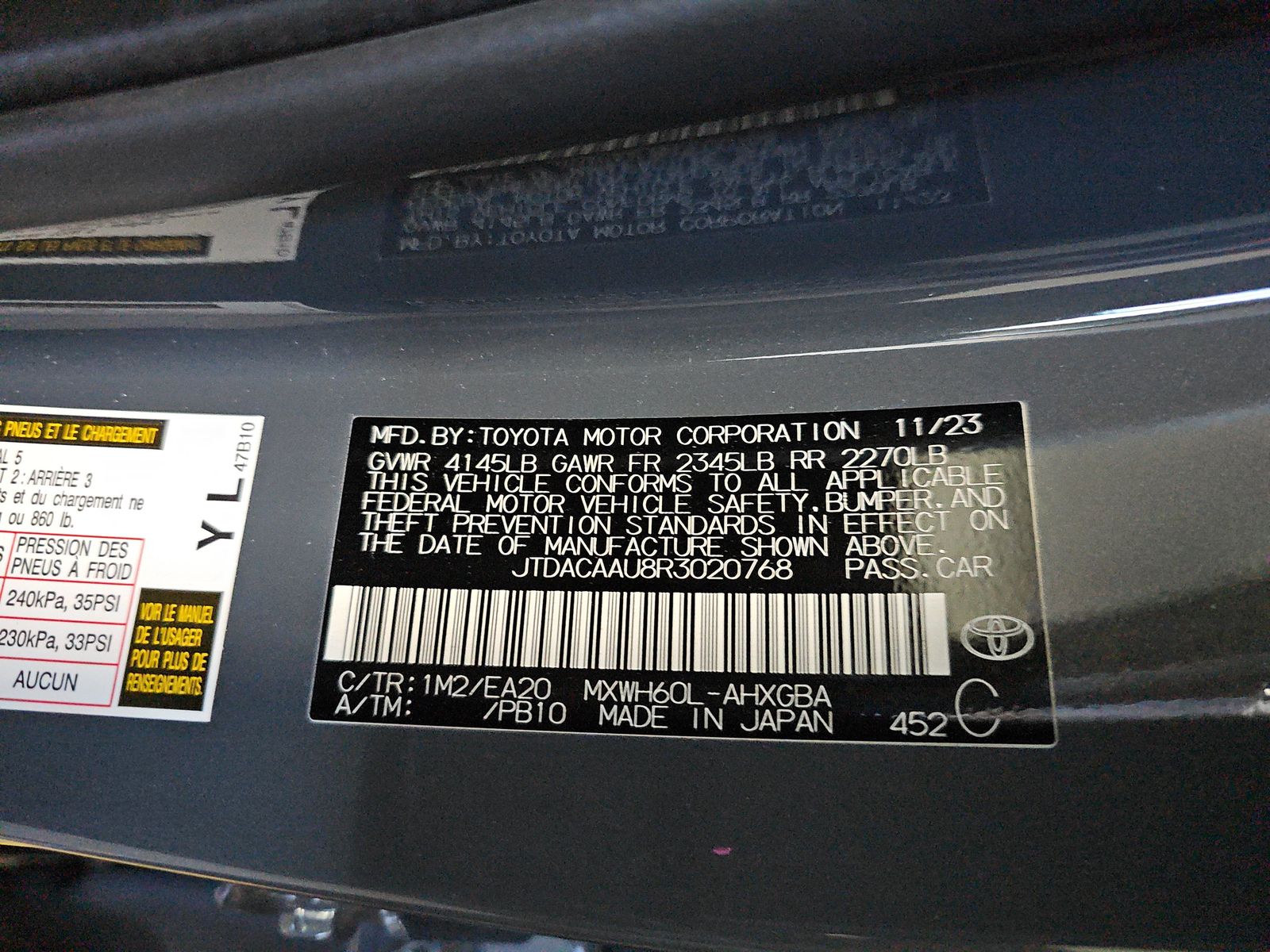 2024 Toyota Prius XLE FWD