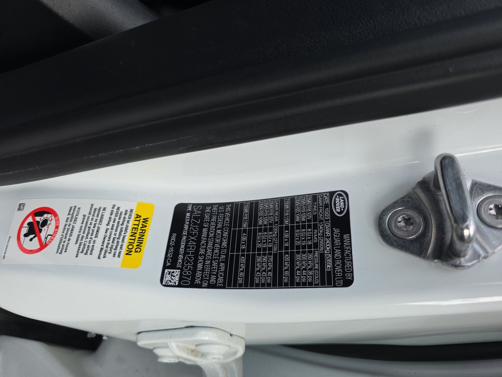 2024 Land Rover Range Rover Evoque S AWD