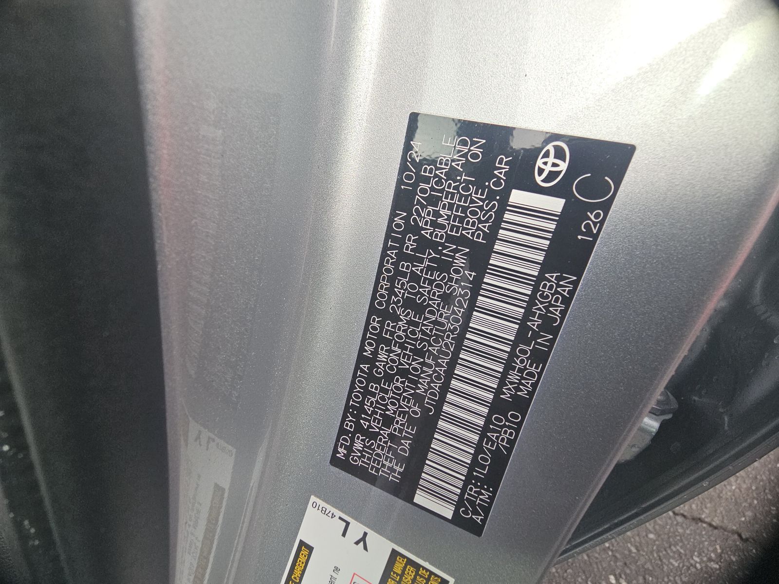 2024 Toyota Prius XLE FWD