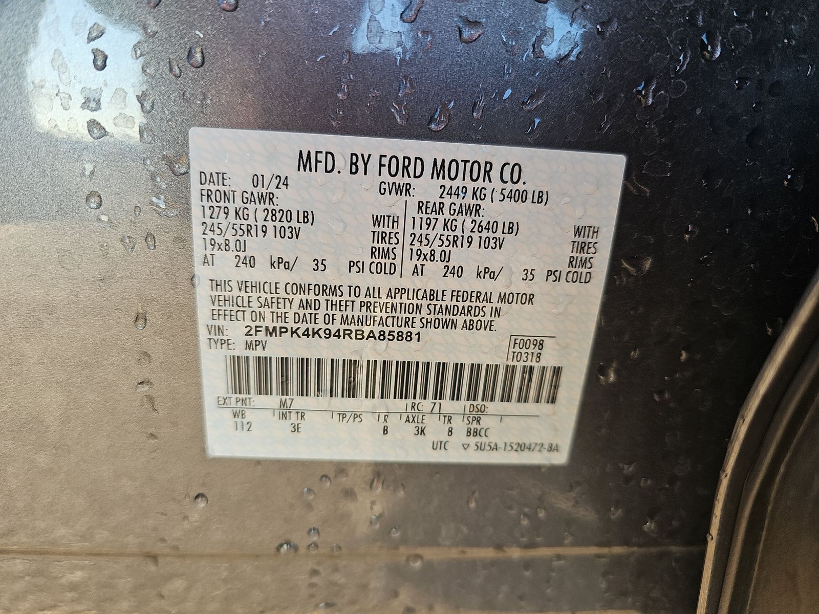 2024 Ford Edge Titanium AWD