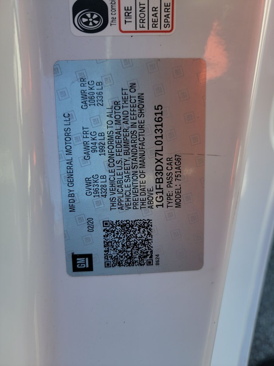 2020 Chevrolet Camaro 1LT RWD