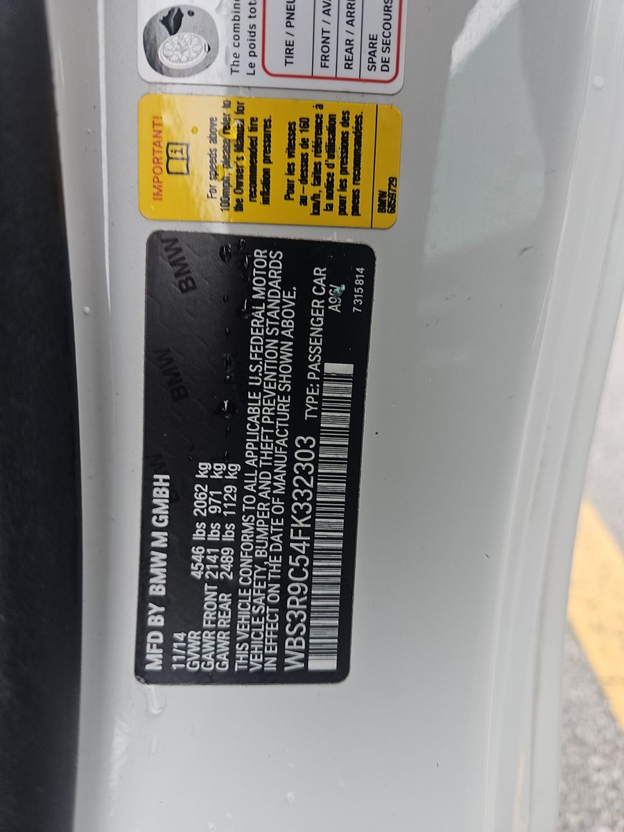 2015 BMW M4 Base RWD